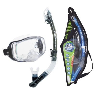 TUSA Imprex 3D Adult Smoke Mask and Dry Snorkel Combo (UC-3325P-SK)