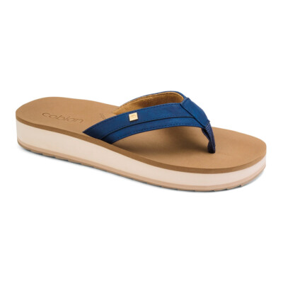 COBIAN Women's Reya Rise Navy Flip Flop Sandals (REY22-410)