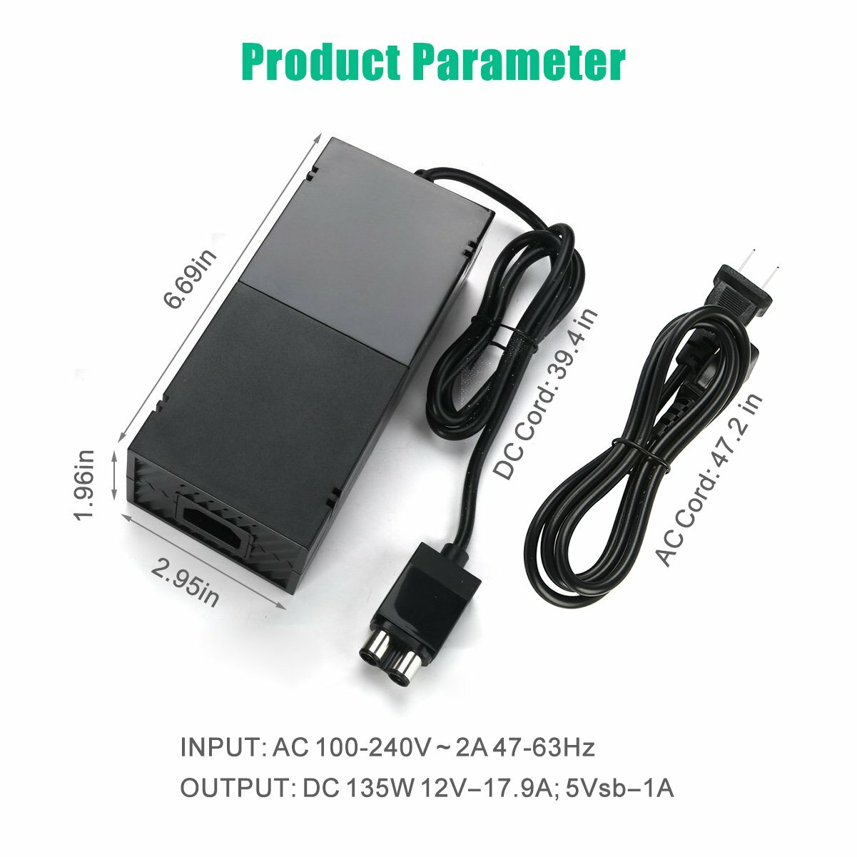 Outway  AC Adapter Charger Power Supply (Updated Version) For Xbox One Console