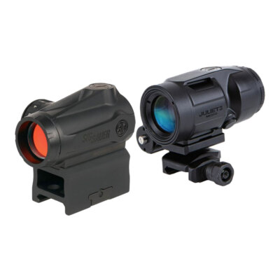 SIG SAUER Romeo- Gen II 2 MOA Red Dot Sight + 3x22mm Juliet3-Micro Magnifier