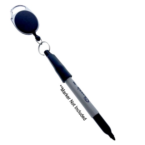 Holder Badge Reel W Carabiner Clip For Barista Sharpies