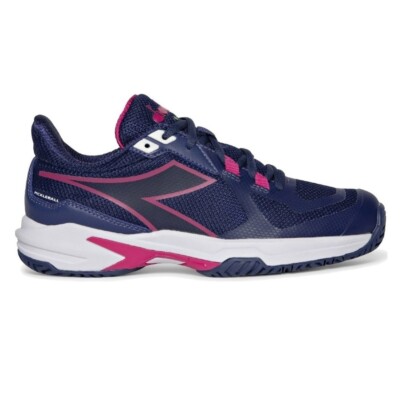 DIADORA Women's Trofeo 2 W AG Blueprint/Pink Yarrow/White Court Shoe