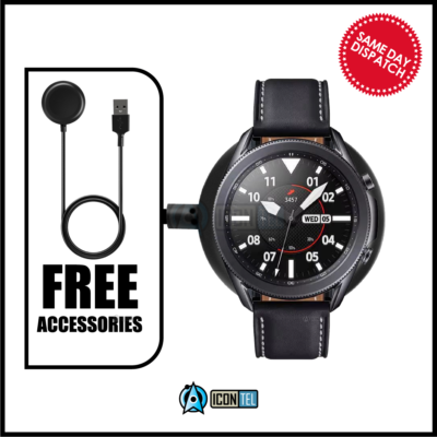 Samsung Galaxy Watch3 Smart Watch HRM SM R840 Bluetooth 45mm NEW Strap CHRGR