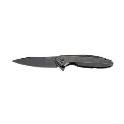 RUIKE Folding Knife, Black, 420 Stainless Steel Handle (P128-SB)