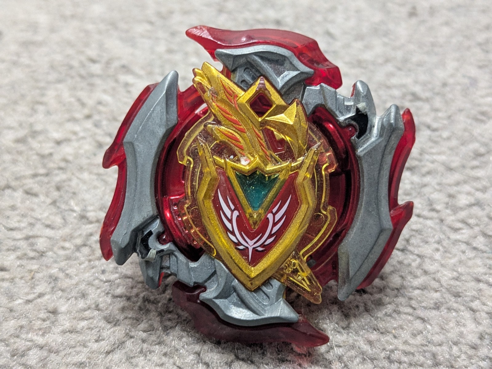 ヒスアクリル Z Achilles .11.Xt + stickers Red Forge Disk Beyblade TAKARA TOMY