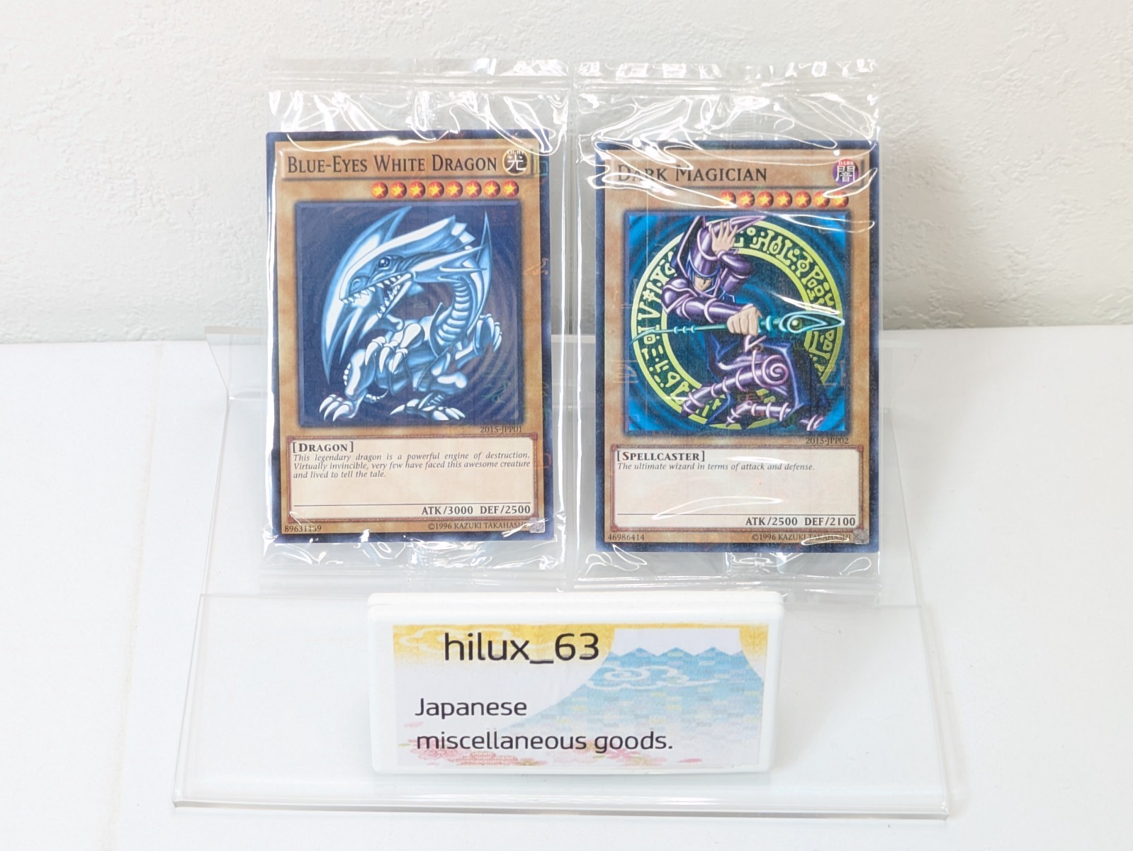 BLUE-EYES WHITE DRAGON & DARK MAGICIAN Millennium Rare