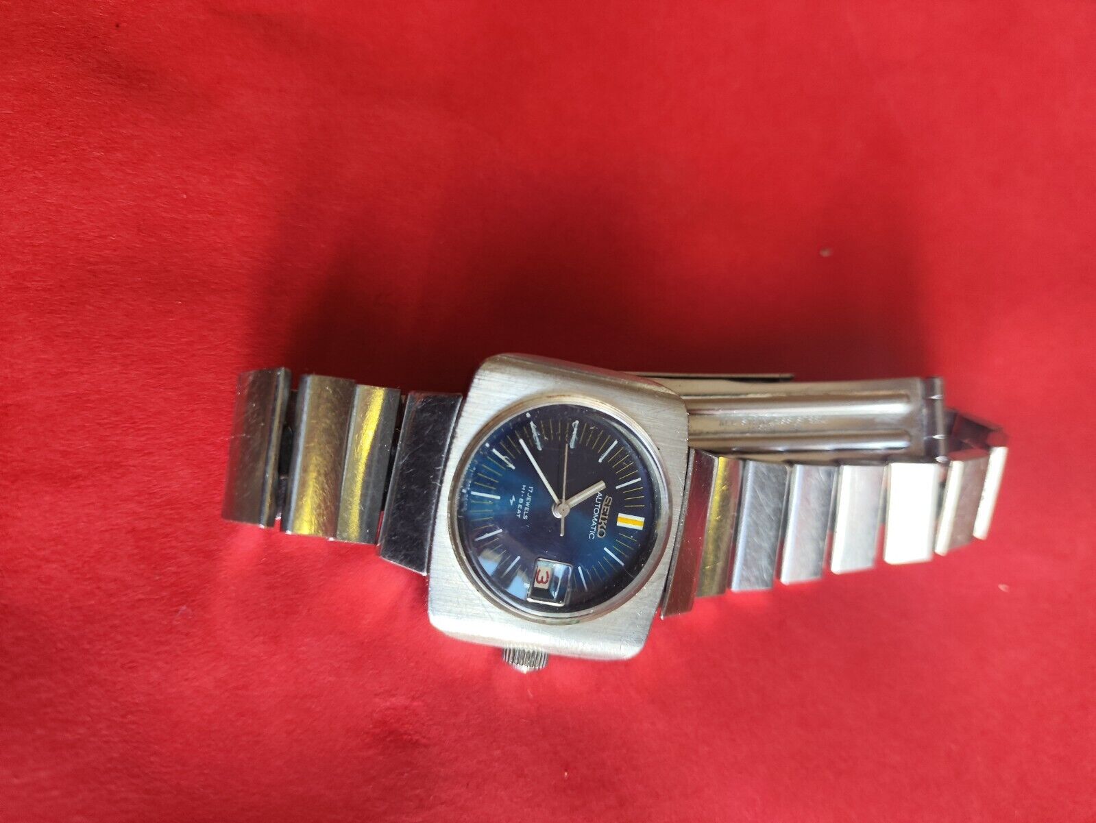 SEIKO Presmatic Hi-beat Black Gray Dial Cal.5146A Stainless