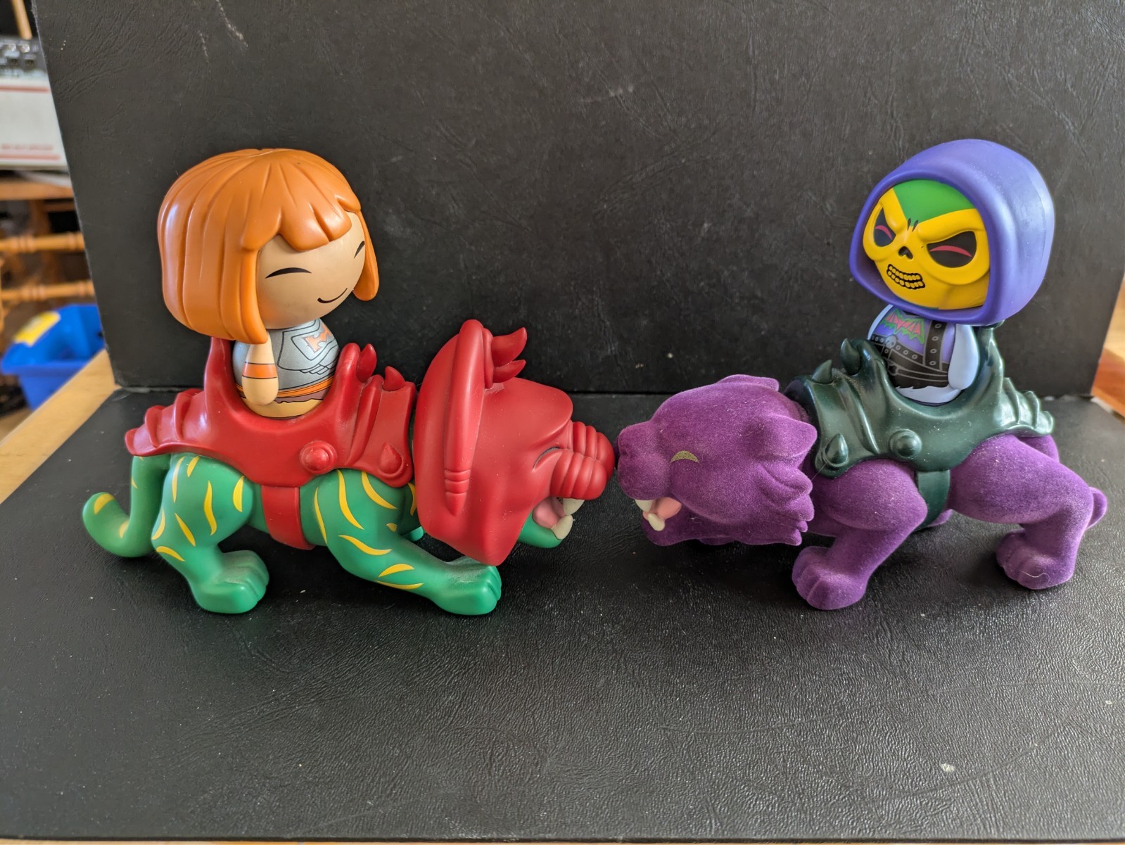 FUNKO DORBZ RIDZ MASTERS OF THE UNIVERSE SKELETOR and HEMAN Riding!! Loose