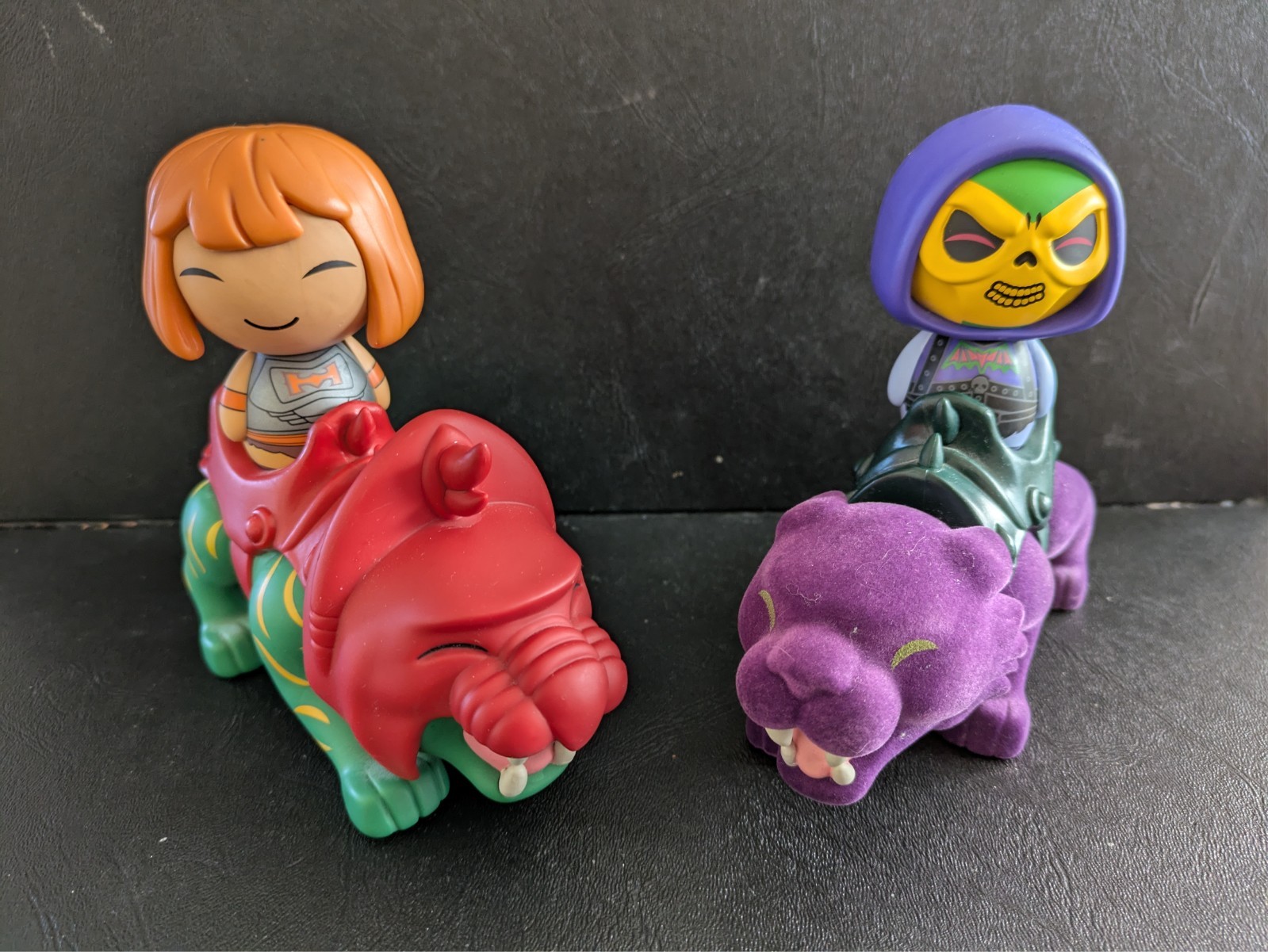 FUNKO DORBZ RIDZ MASTERS OF THE UNIVERSE SKELETOR and HEMAN Riding!! Loose