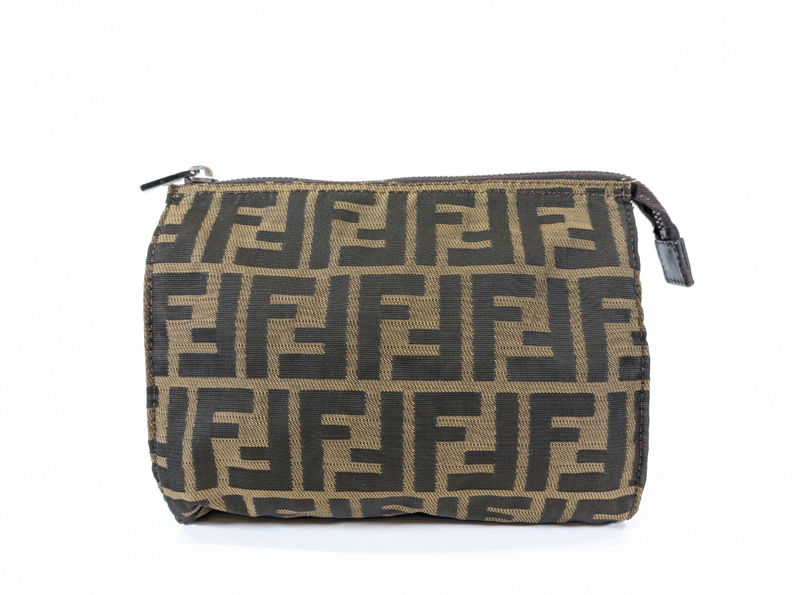 FENDI Pouch Purse Clutch Bag Zucca brown nylon Authentic | eBay