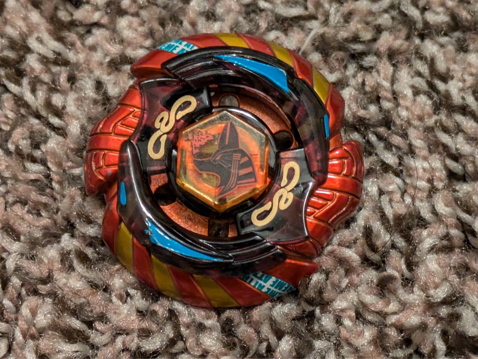 Mercury Anubis 85XF Brave Red + stickers Beyblade TAKARA TOMY