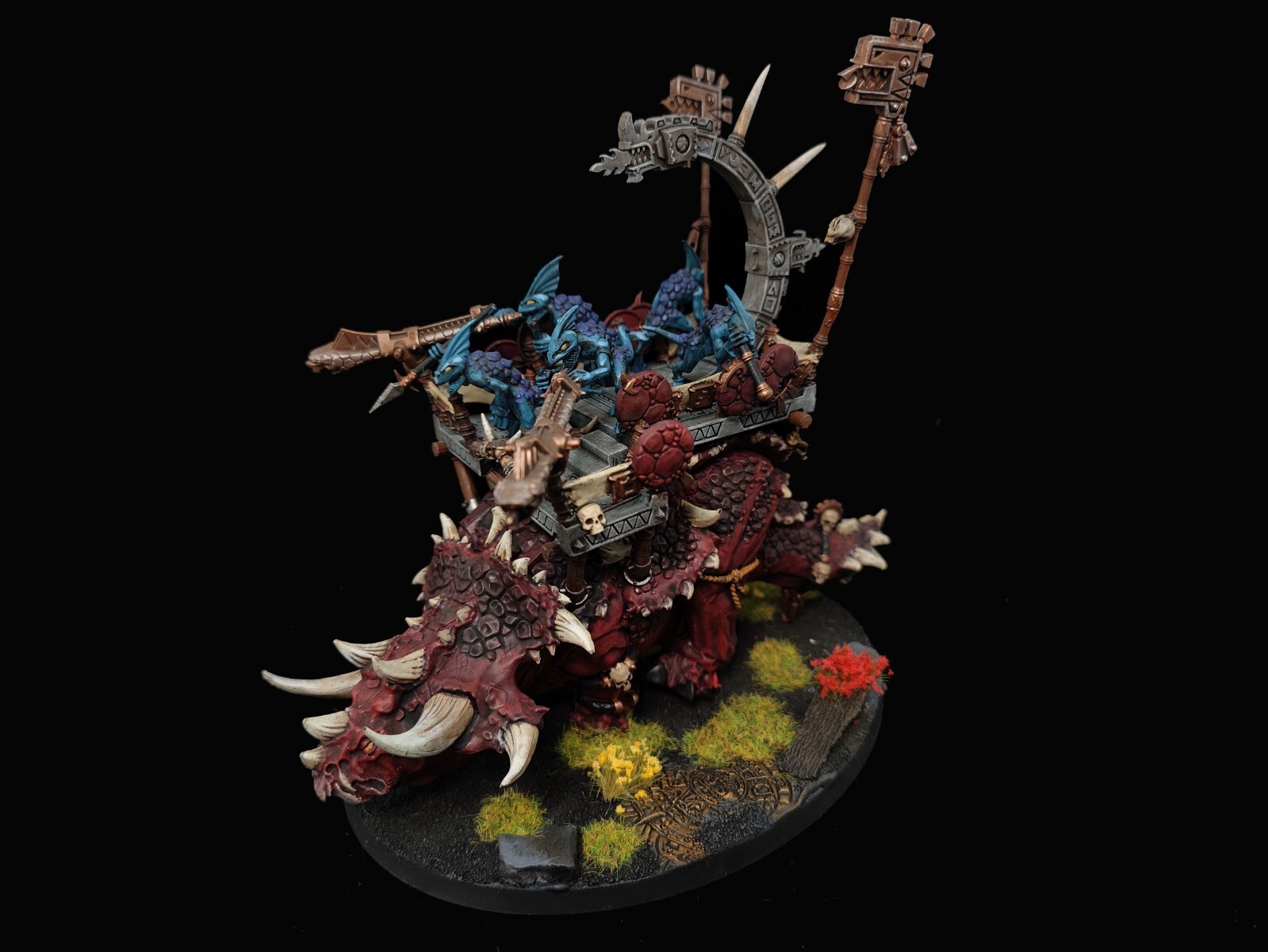 SF・ファンタジー・ホラー Warhammer Lizardmen Stegadon Warhammer Lizardman Stegadon (1997) Sealed NIB OOP Metal