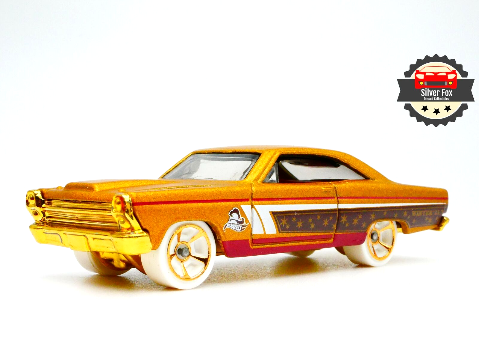 1966 FORD FAIRLANE 427 GOLD 1:64 SCALE DIECAST COLLECTOR COLLECTOR MODEL CAR