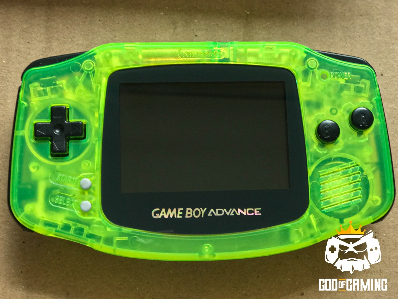 NEW* Nintendo Game Boy Advance GBA Neon Yellow System CUSTOM
