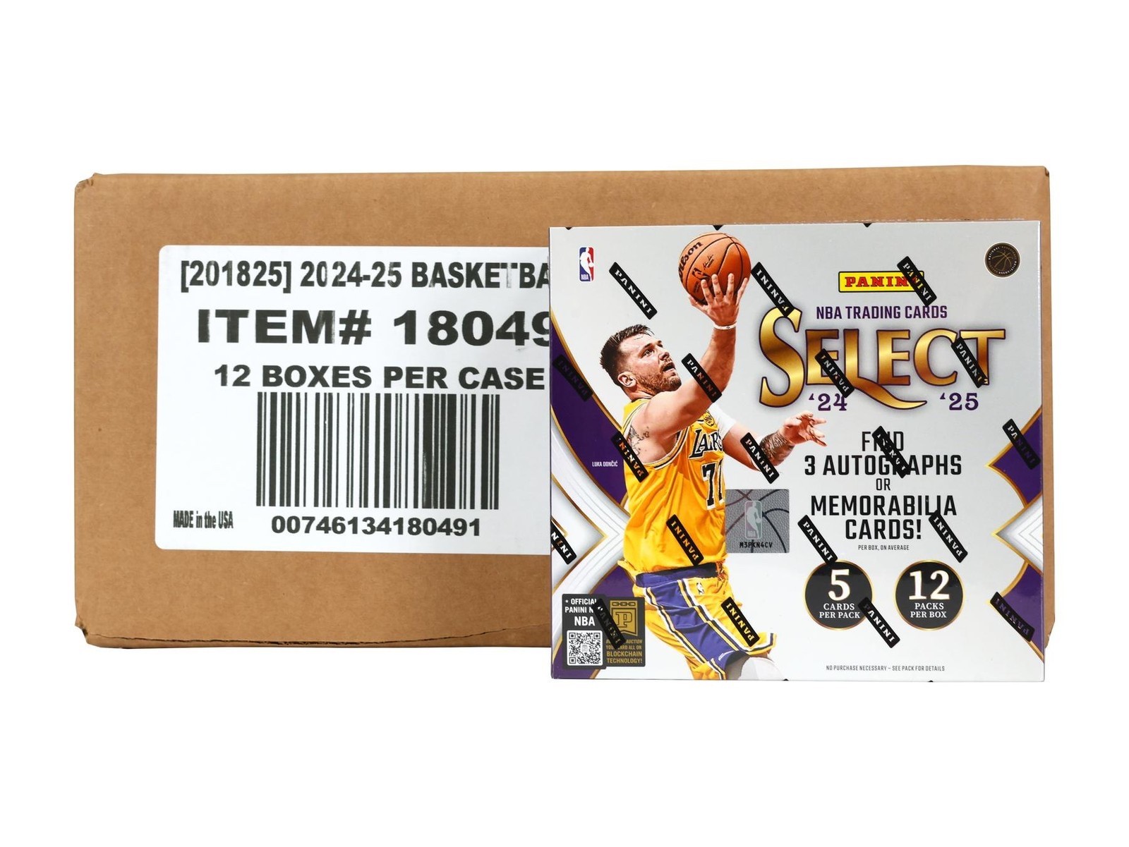 2024 Panini Select NBA Basketball Factory Sealed 12 Hobby Box Case