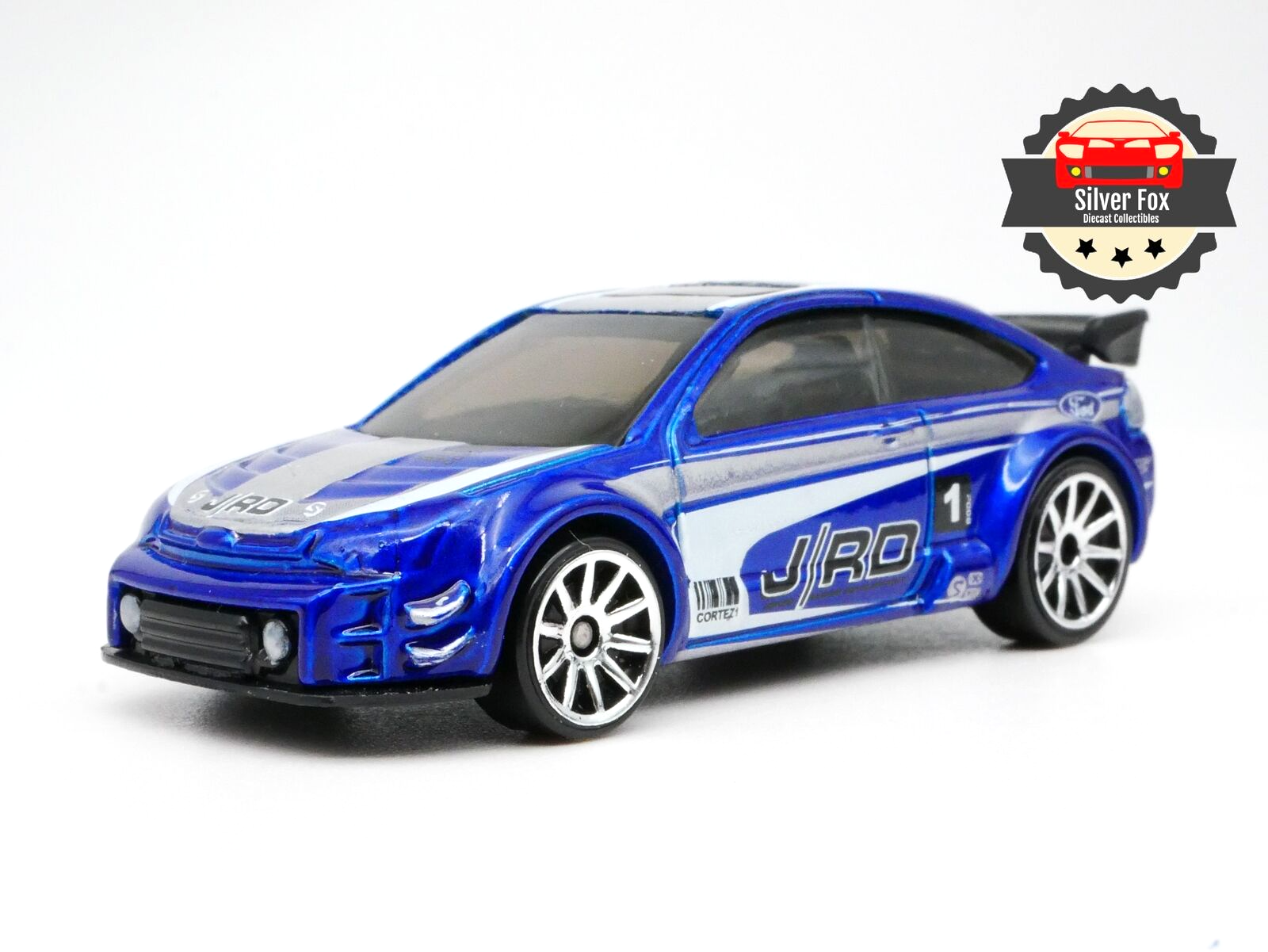 2008 FORD FOCUS J/RD BLUE RACING 1:64 SCALE DIECAST COLLECTOR MODEL  CAR