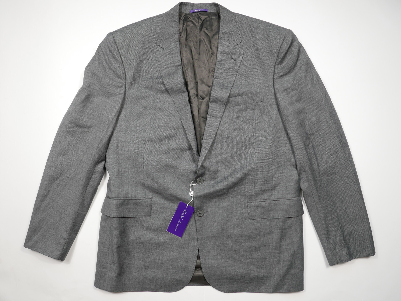 RALPH LAUREN PURPLE LABLE グレータック入りスラックス Ralph Lauren Purple Label - Grey Gregory Pleated Pinstriped