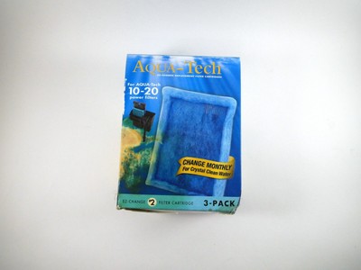 NEW Aqua-Tech 3 Pack Power Filters for 10-20 Gallon Tank Aquarium