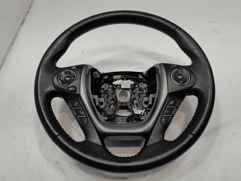 Used 2016-2018 Honda Pilot Ex-l Touring Leather Steering Wheel W/ Switch OEM Black