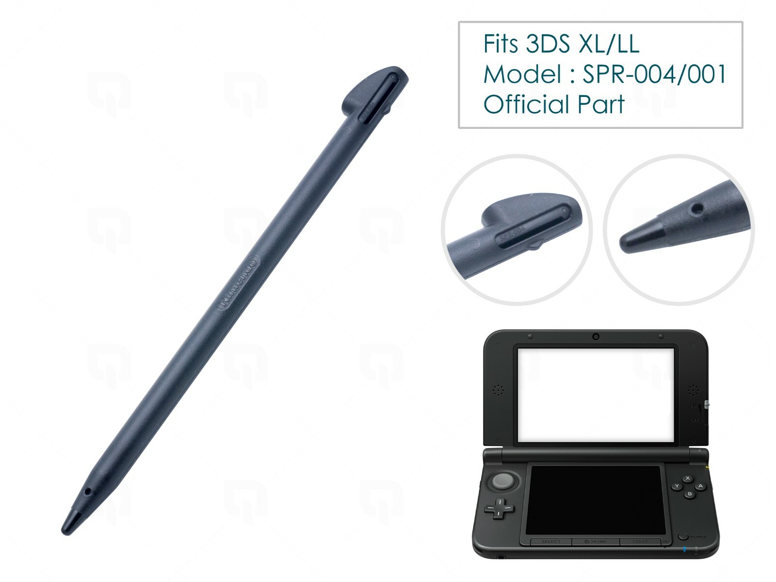 1 x SPR-001 Official Black Stylus for Nintendo 3DS XL/LL 1 x SPR-001 Official Black Stylus for Nintendo 3DS XL/LL