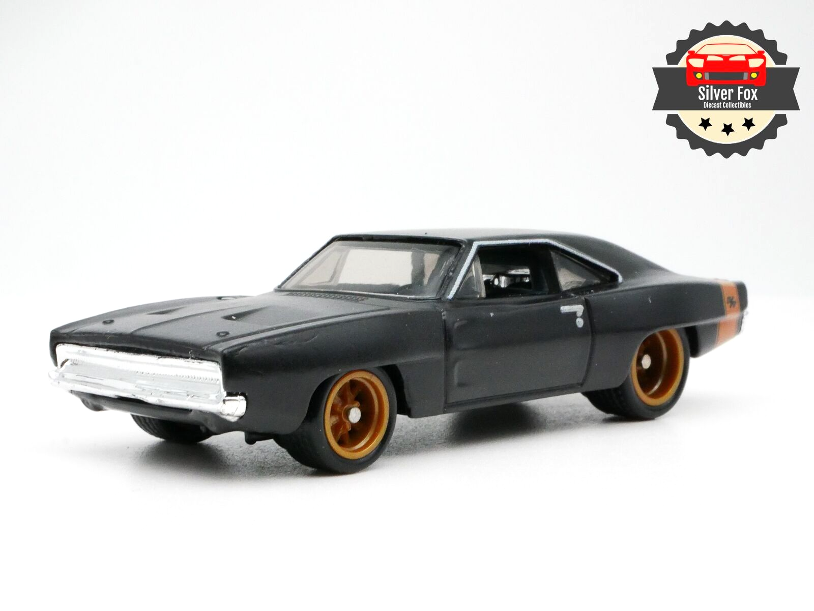 1968 DODGE CHARGER BLACK 1:64 SCALE DIECAST COLLECTOR MODEL  CAR