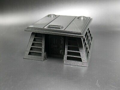 Tabletop Terrain 3D Printed Black Imperial Endor Bunker for Star Wars Legion 40k