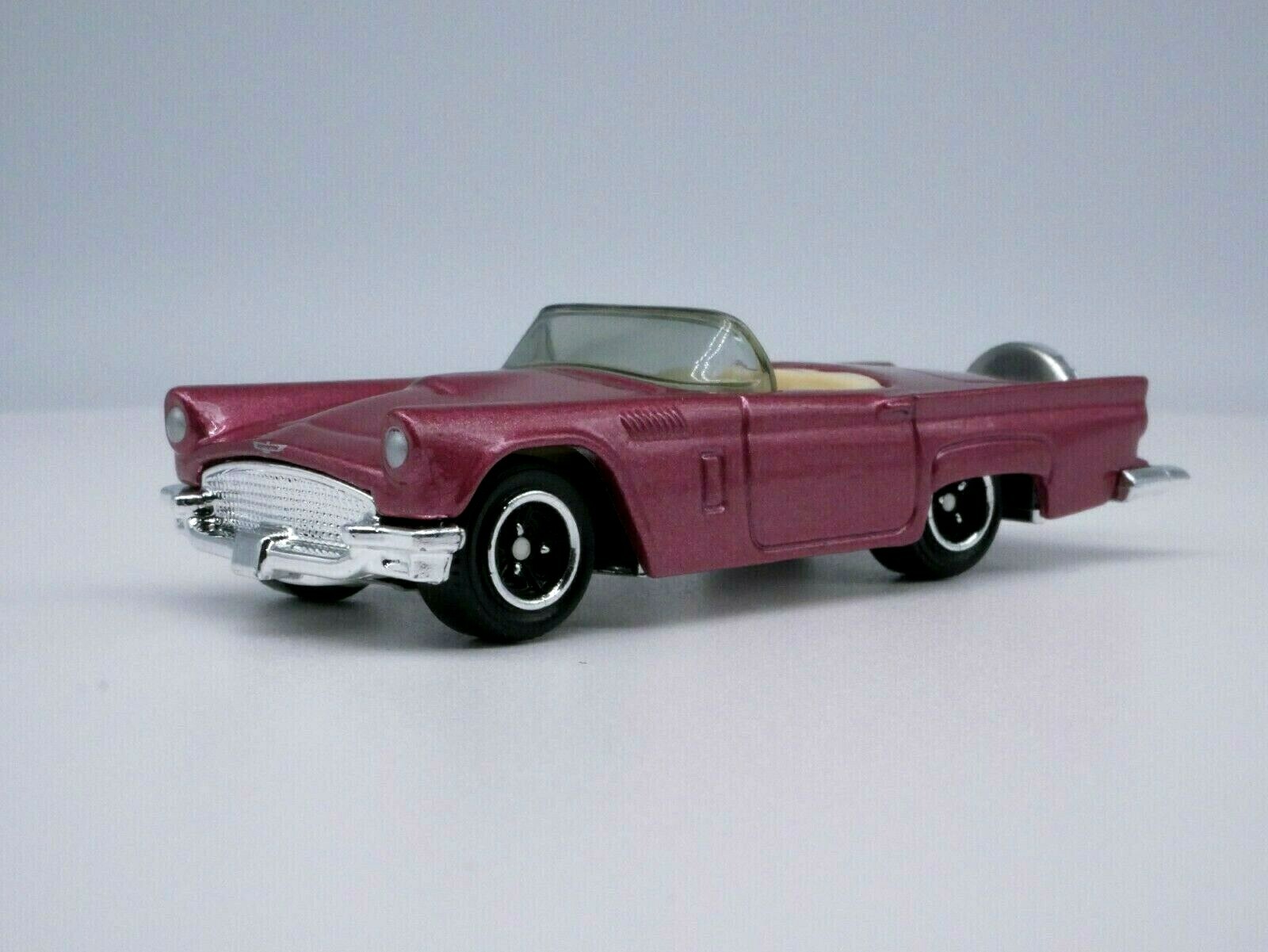 1957 Ford Thunderbird Convertible Pink 1/64 Scale DIECAST COLLECTOR   Car 