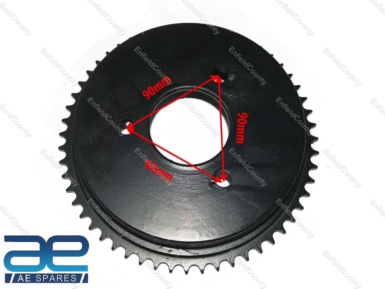 Rear Brake Drum & Sprocket 55 Teeth VP & MAC New Velocette Mas77s