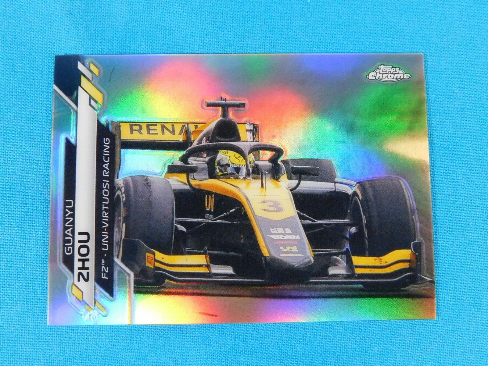 Guanyu Zhou Card #65 2020 Topps Chrome Formula 1 Formula 2 Guanyu Zhou Card #65 2020 Topps Chrome Formula 1 Formula 2