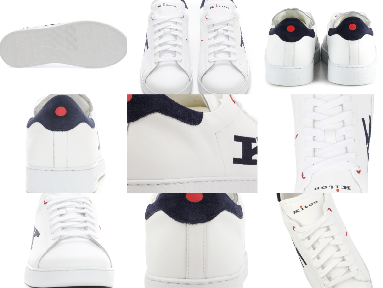 KITON KITON TOP-STITCHED K LOGO CIRO PAONE SNEAKERS RUNNERS SCHUHE SHOES TRAINERS 45