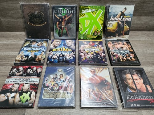 RARE Lot Of 12 Wrestling WWE DVDs Complete Excellent Condition FAST SHIPPING!! RARE Lot Of 12 Wrestling WWE DVDs Complete Excellent Condition FAST SHIPPING!!