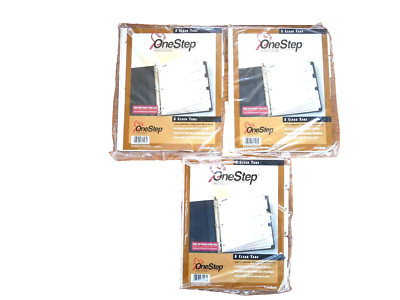 3 Packages of Cardinal One Step Index System 5 Clear Tabs NEW