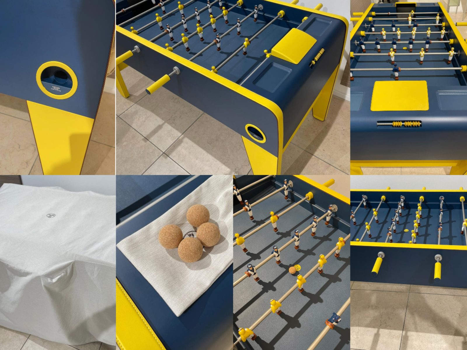 Hermes Collectors Table  Kicker Foot Ball Pices  Table Football Avec Dust