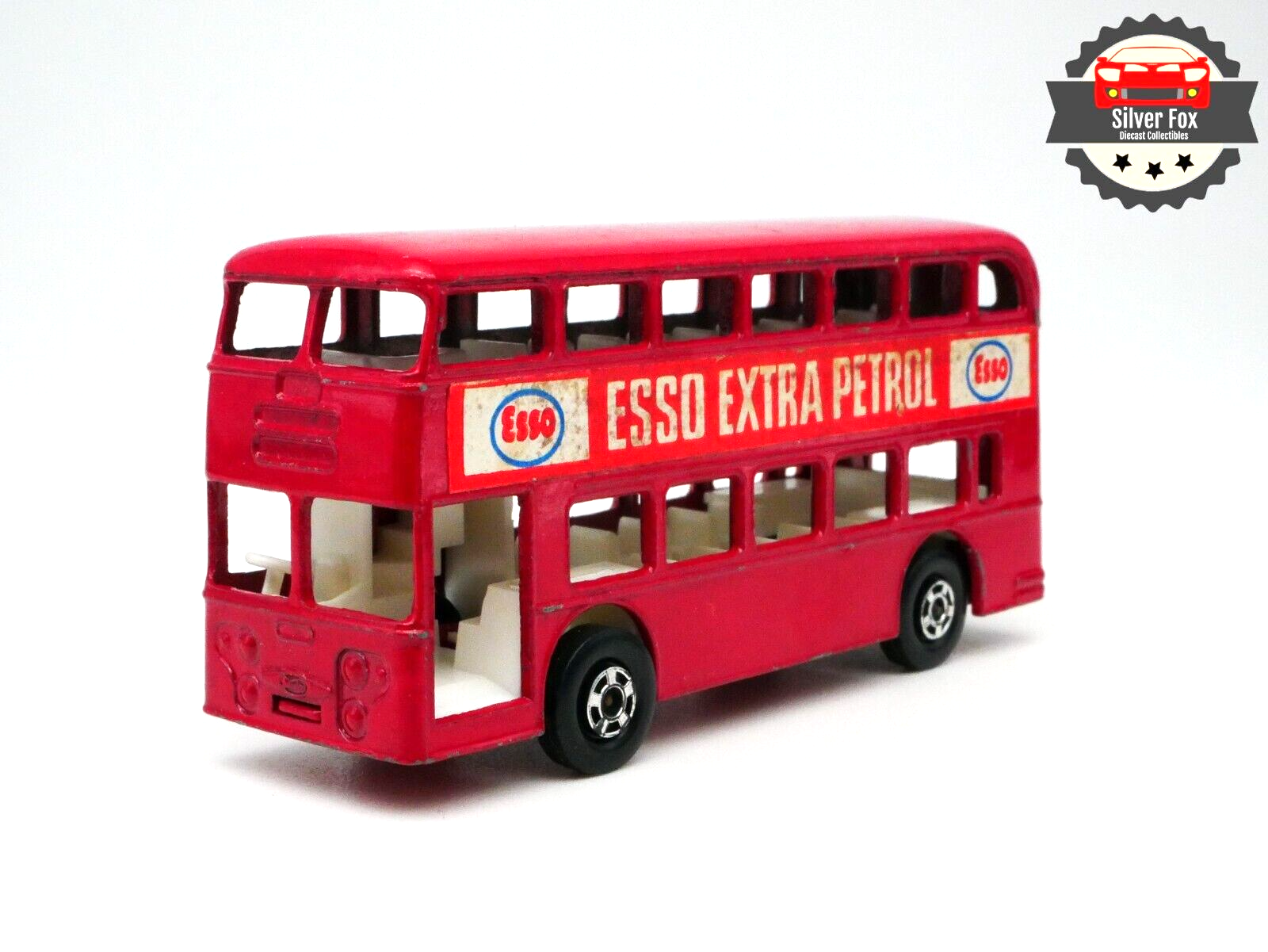 1974 DAMLER BUS ESSO EXTRA PETROL RED ENGLAND SCALE 1:64COLLECTORS DIECAST