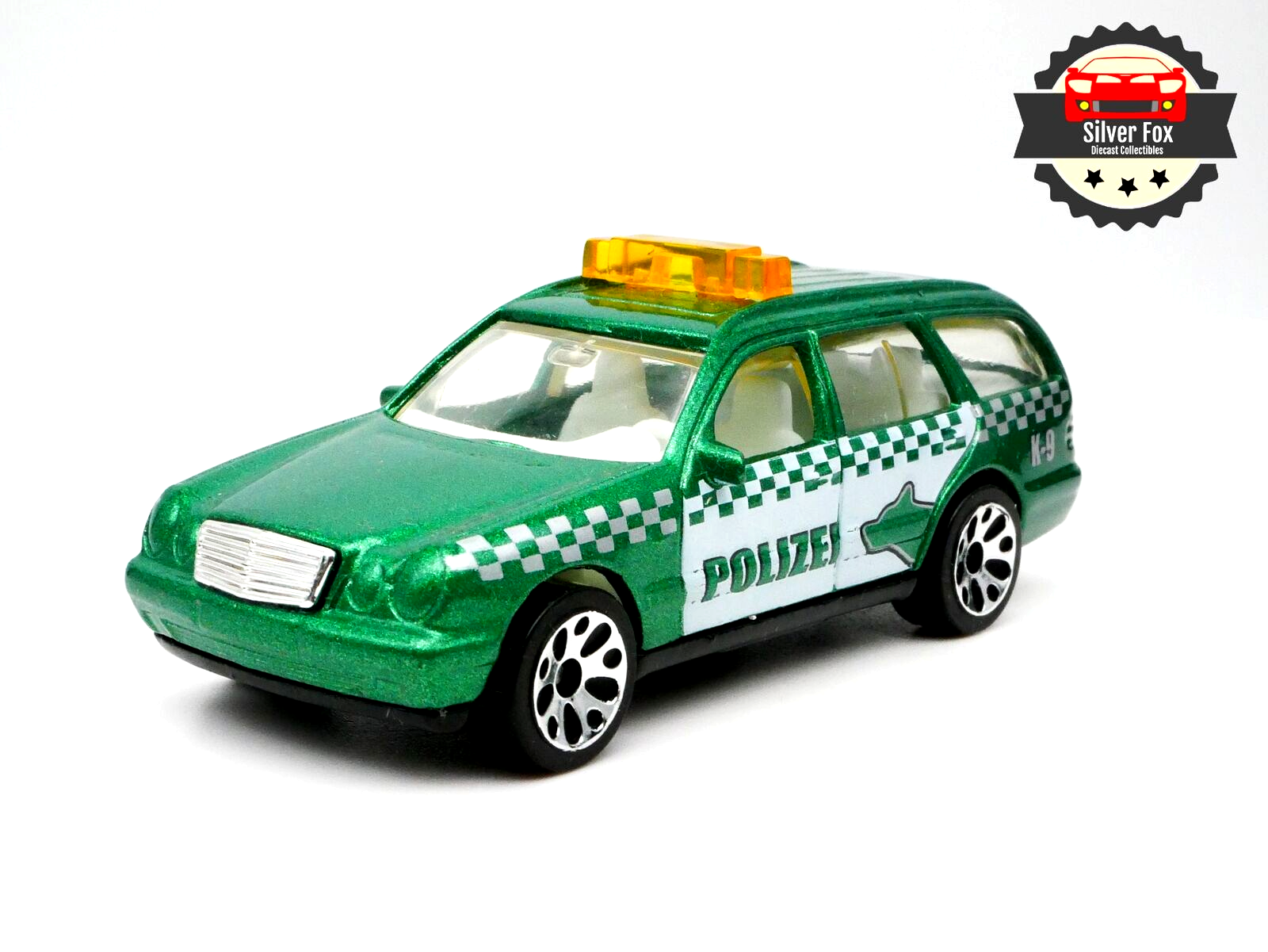 MERCEDES-BENZ E 420 POLIZEI 1:62 SCALE COLLECTOR MODEL GREEN GERMANY