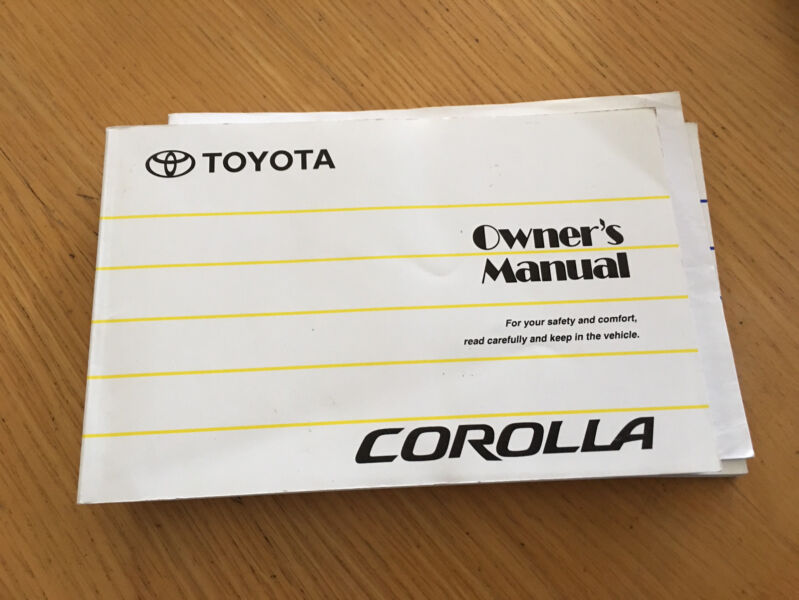 2002 TOYOTA COROLLA OWNERS MANUAL PDF