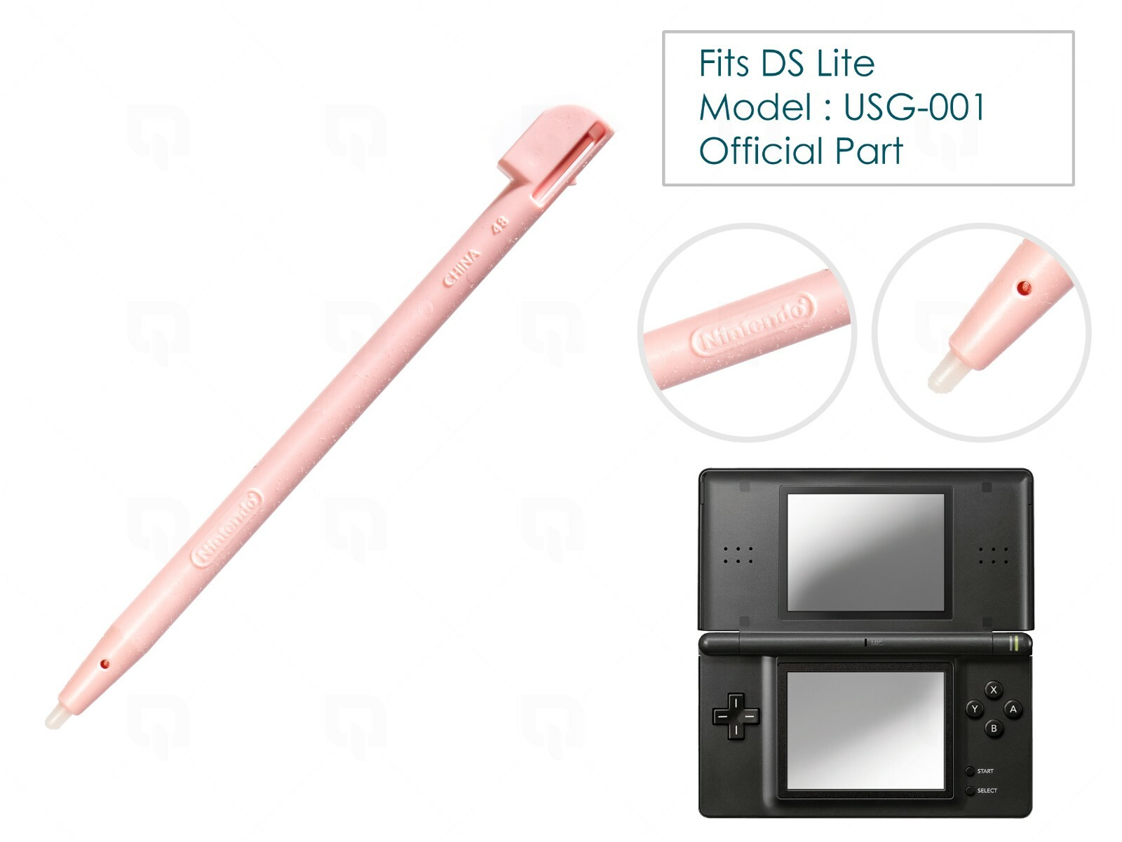 1 x USG004 Pink Official Stylus for DS Lite Nintendo Stylus