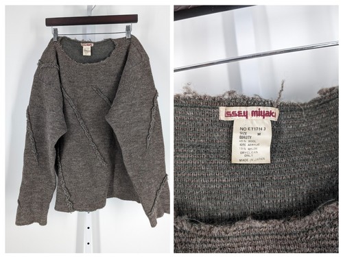 Issey Miyake Vintage 70s Scar Art Sculpted Sweater M Japan Natural Knit Textile | eBay Issey Miyake Vintage 70s Scar Art Sculpted Sweater M Japan Natural Knit Textile | eBay