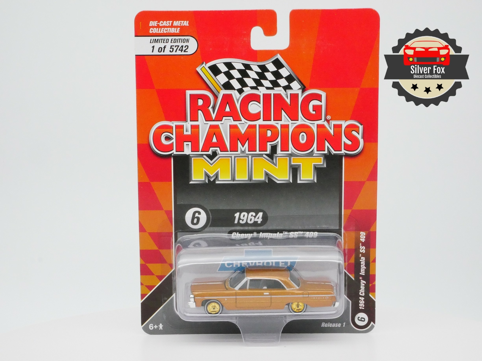 RACING CHAMPIONS MINT CHEVY IMPALA SS 409  CHASE  1:64 SCALE DIECAST LIMITED