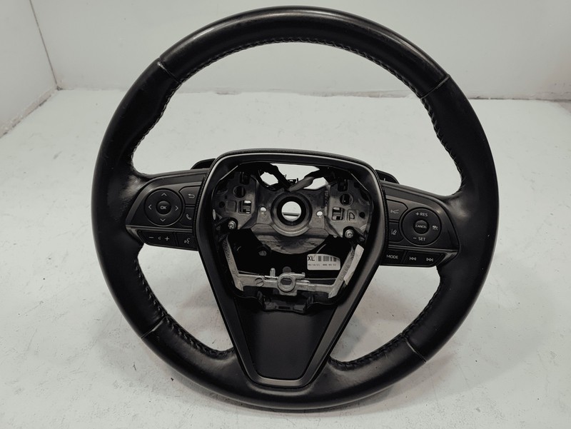Used 2018-2024 TOYOTA CAMRY STEERING WHEEL WITH PADDLE SHIFTER & SWITCH LEATHER OEM