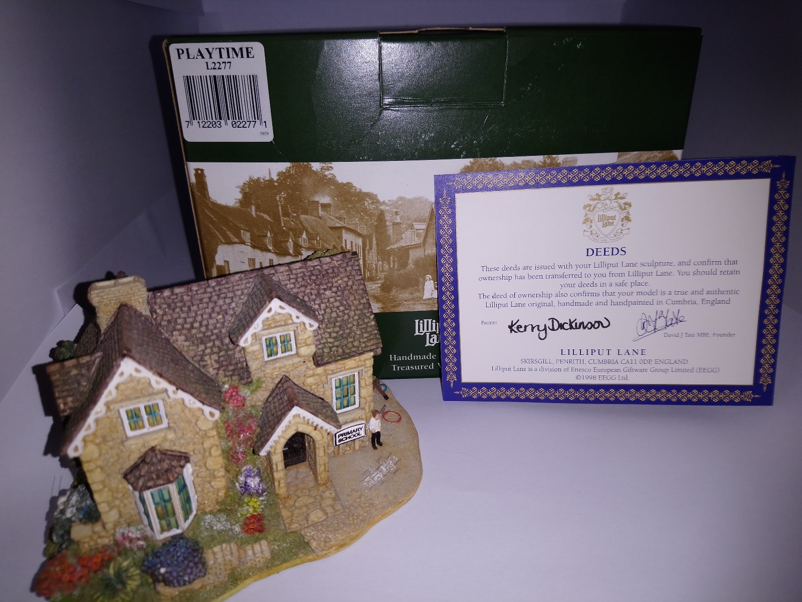 Lilliput Lane　リリパット・レーン　PLAY TIME Lilliput Lane - Playtime, Boxed with deeds, excellent