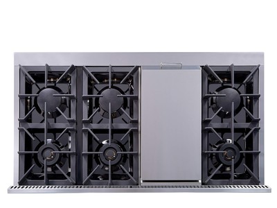 Thor Kitchen Gas Range with 6 Burners and Double Ovens, Stainless Steel - HRG...