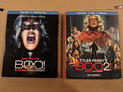 Tyler Perry's Boo! & Boo 2! A Madea Halloween Bundle (Blu-ray) Set Brand New 