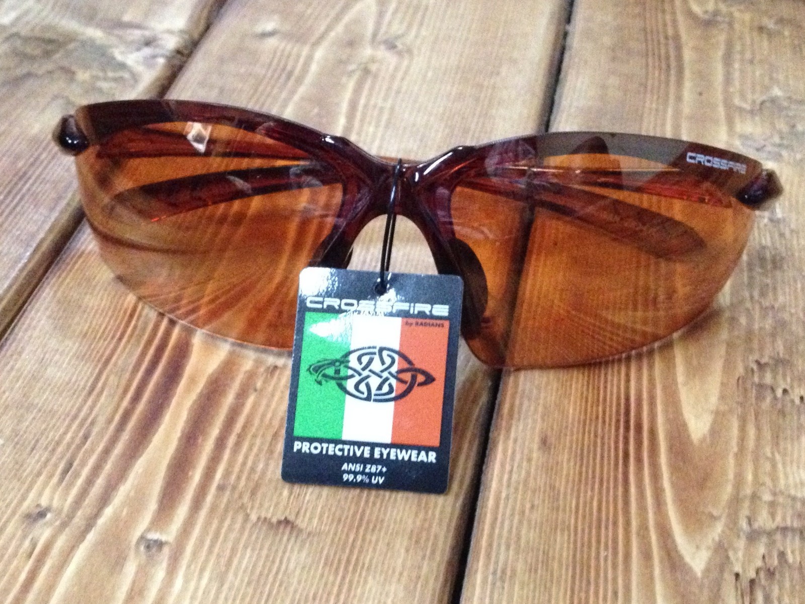 CROSSFIRE SAFETY GLASSES  #91116 COPPER LENS FASHION EYEWEAR