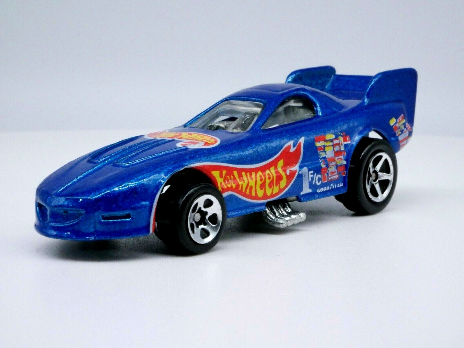 Funny Car Racing Team 1/64 DIECAST COLLECTOR   Car HW Blue 