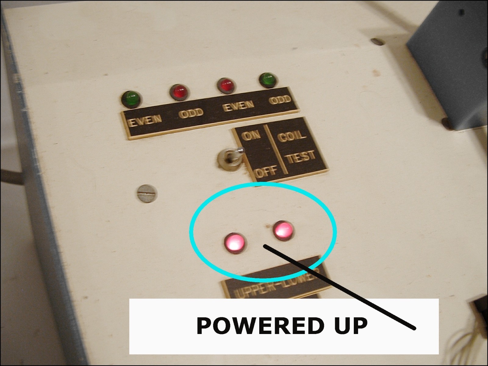 VINTAGE RARE INTERTEC DATA SPINDLE HARD DRIVE MOTOR TESTER B-0335 POWERS ON