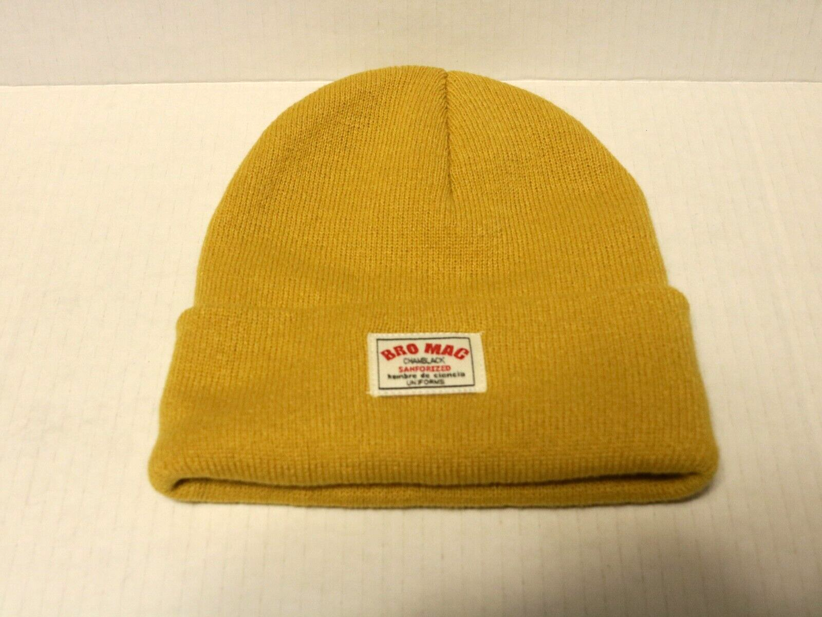 IsecaI Beanie Brown×Yellow IsecaI Beanie Brown×Yellow