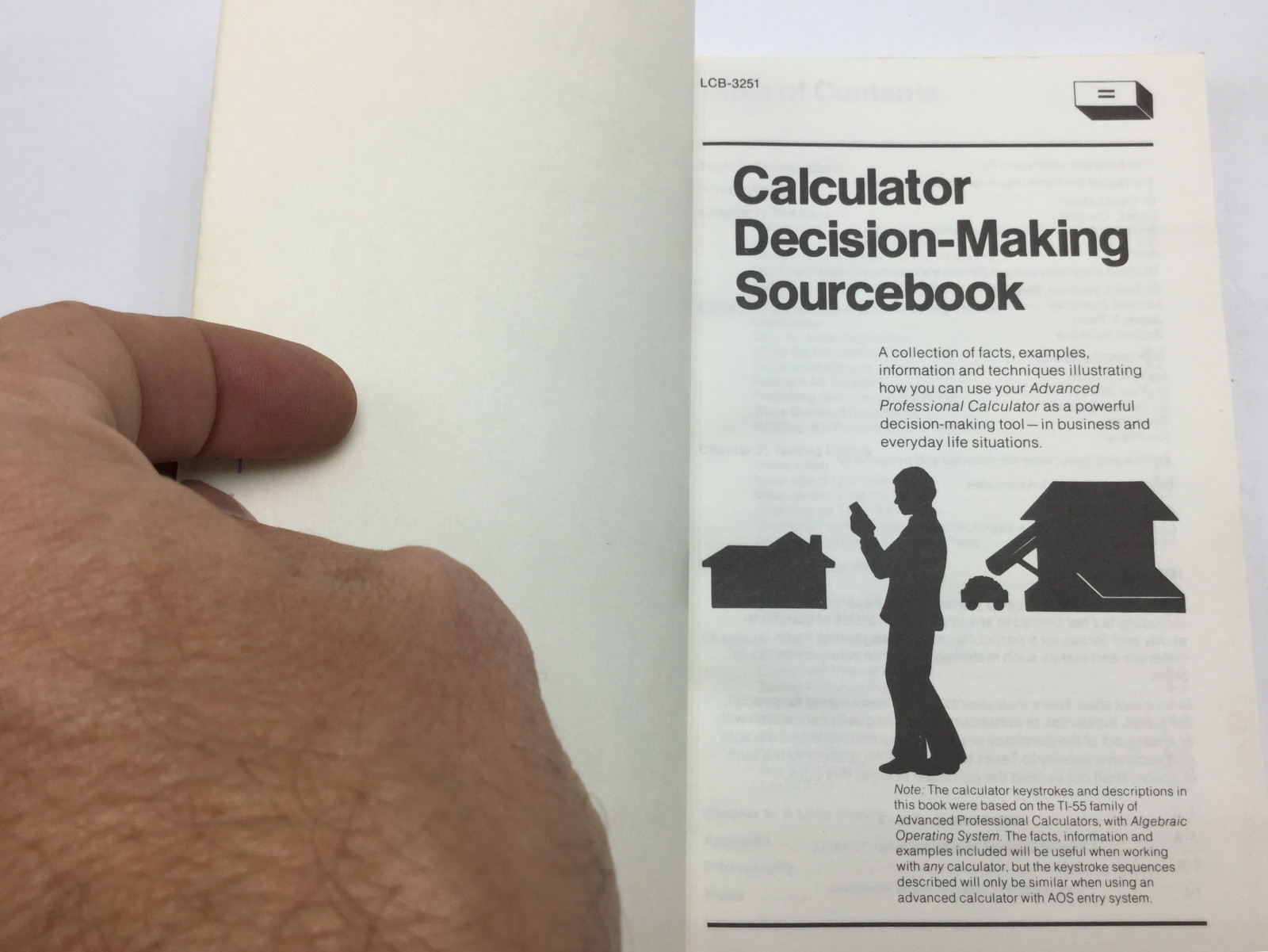 original VINTAGE -1977 CALCULATOR DECISION-MAKING SOURCEBOOK texas instruments