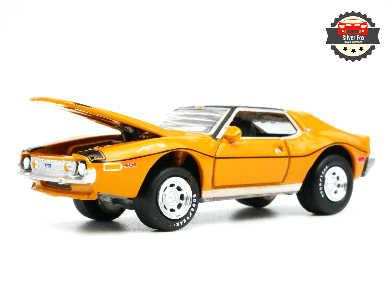 1971 AMC JAVELIN AMX YELLOW 1:64 SCALE DIECAST COLLECTOR COLLECTOR MODEL CAR 