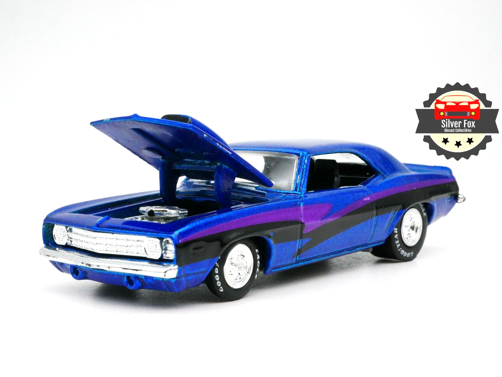 1969 OLDSMOBILE 442 RACING BLUE 1:64 SCALE DIECAST NOT MINT COLLECTOR MODEL CAR